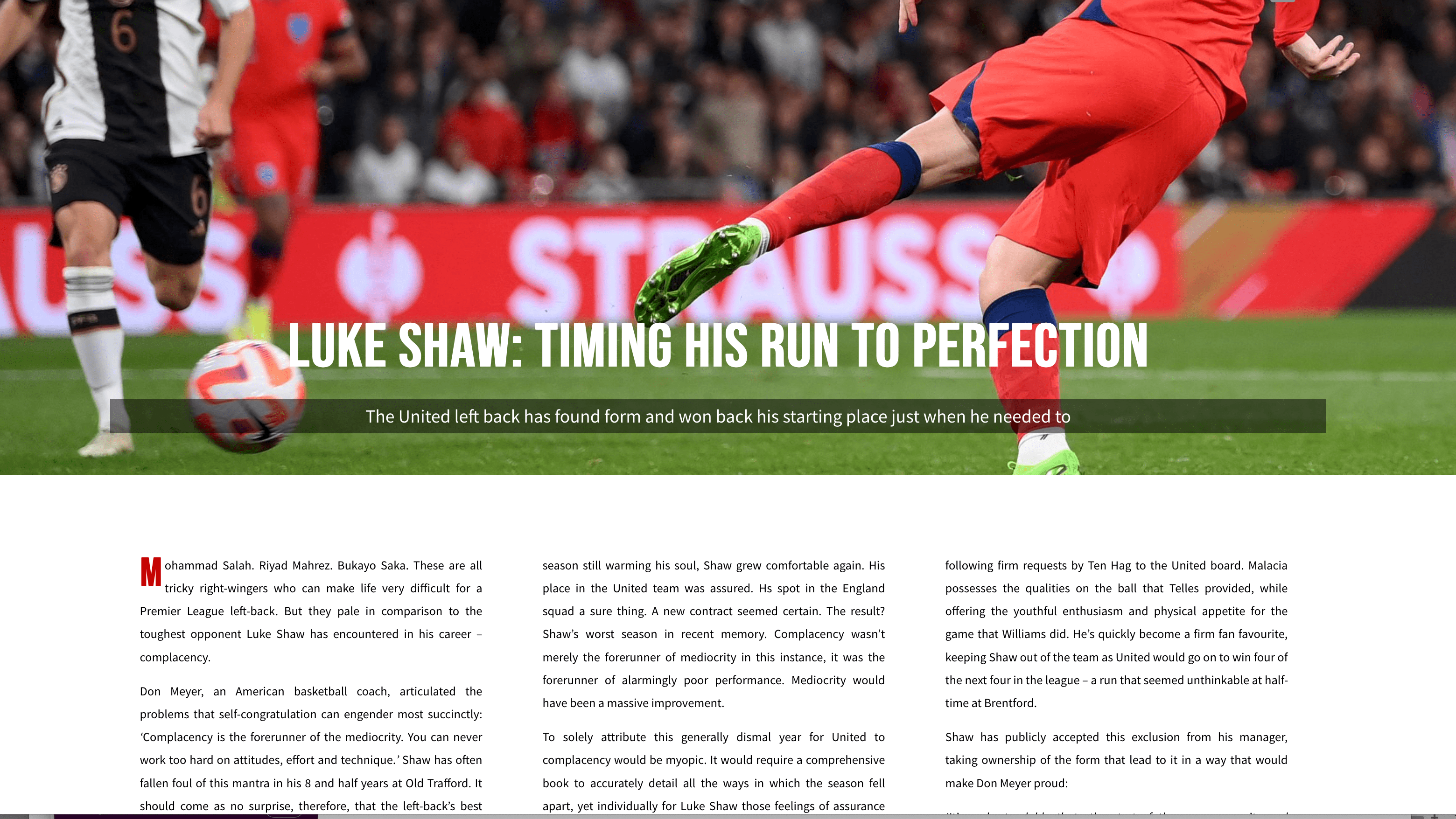 Features from top writers